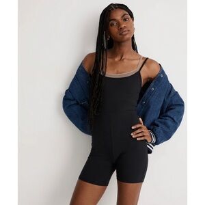 Madewell Knit Biker Unitard True Black